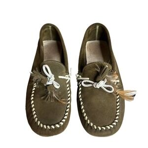 Steve Madden Brown Suede Moccasins Loafer 39 Made In Spain